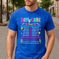 Groovy Day Care Some Days I Rock It Day Care Teacher Life Men's Casual T-Shirt Royal Blue