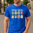 Groovy Teaching Is My Jam Teacher Appreciation Men's Casual T-Shirt Royal Blue Groovy Teaching Is My Jam Teacher Appreciation Men's Casual T-Shirt Royal Blue