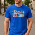 Groovy Toddler Teacher Appreciation Back To School Men's Casual T-Shirt Royal Blue Groovy Toddler Teacher Appreciation Back To School Men's Casual T-Shirt Royal Blue