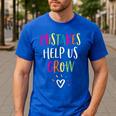 Growth Mindset Positive Back To School Teacher Student Men's Casual T-Shirt Royal Blue Growth Mindset Positive Back To School Teacher Student Men's Casual T-Shirt Royal Blue