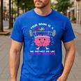 Growth Mindset Teacher Shirt Inspirational Shirts Men's Casual T-Shirt Royal Blue