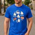 Halloween Advocate Heat Transfers Special Education Teacher Men Women Men's Casual T-Shirt Royal Blue Halloween Advocate Heat Transfers Special Education Teacher Men Women Men's Casual T-Shirt Royal Blue