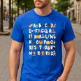 Halloween Alphabet ABCs Learning Kindergarten Teacher Men Women Kids Men's Casual T-Shirt Royal Blue Halloween Alphabet ABCs Learning Kindergarten Teacher Men Women Kids Men's Casual T-Shirt Royal Blue