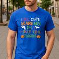 Halloween You Cant Scare Me Im A Middle School Teacher Men's Casual T-Shirt Royal Blue