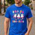 Halloween Dance Teacher Pas De Boo-Ree Ghost Ballet Dancer Men's Casual T-Shirt Royal Blue Halloween Dance Teacher Pas De Boo-Ree Ghost Ballet Dancer Men's Casual T-Shirt Royal Blue