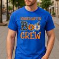 Halloween Kindergarten Boo Crew Kinder Teacher Student Men's Casual T-Shirt Royal Blue Halloween Kindergarten Boo Crew Kinder Teacher Student Men's Casual T-Shirt Royal Blue