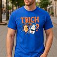 Halloween Medical Lab Science Microbiology Scientist Teacher Men Women Men's Casual T-Shirt Royal Blue Halloween Medical Lab Science Microbiology Scientist Teacher Men Women Men's Casual T-Shirt Royal Blue