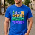 Halloween Monster Math Teacher Men Women Men's Casual T-Shirt Royal Blue Halloween Monster Math Teacher Men Women Men's Casual T-Shirt Royal Blue