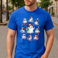 Halloween PE Teacher Ghost Playing Sports Physical Education Men's Casual T-Shirt Royal Blue Halloween PE Teacher Ghost Playing Sports Physical Education Men's Casual T-Shirt Royal Blue