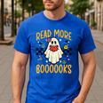 Halloween Read More Books Retro Costume Teacher Women Girls Men's Casual T-Shirt Royal Blue