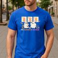 Halloween Science Teacher Boo Ghost The Element Of Surprise Men's Casual T-Shirt Royal Blue Halloween Science Teacher Boo Ghost The Element Of Surprise Men's Casual T-Shirt Royal Blue