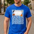 Halloween Teacher Composition Book Notebook Matching Group Men's Casual T-Shirt Royal Blue Halloween Teacher Composition Book Notebook Matching Group Men's Casual T-Shirt Royal Blue