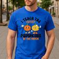 Halloween Teacher I Teach The Cutest Pumpkins In The Patch Men's Casual T-Shirt Royal Blue Halloween Teacher I Teach The Cutest Pumpkins In The Patch Men's Casual T-Shirt Royal Blue