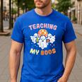 Halloween Teacher Teaching My Boos Costume Teacher Men Women Men's Casual T-Shirt Royal Blue Halloween Teacher Teaching My Boos Costume Teacher Men Women Men's Casual T-Shirt Royal Blue