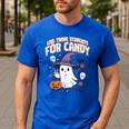 Halloween Teacher Trade Students For Candy Costume Women Men's Casual T-Shirt Royal Blue