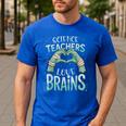 Halloween Teacher Tshirts Science Teachers Love Brains Men's Casual T-Shirt Royal Blue Halloween Teacher Tshirts Science Teachers Love Brains Men's Casual T-Shirt Royal Blue