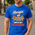 Hangin With My Cookies Gingerbread Man Xmas Teacher Men's Casual T-Shirt Royal Blue Hangin With My Cookies Gingerbread Man Xmas Teacher Men's Casual T-Shirt Royal Blue