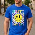 Happy Dot Day Shirts Teacher Student Girls Kids Smile Face Men's Casual T-Shirt Royal Blue Happy Dot Day Shirts Teacher Student Girls Kids Smile Face Men's Casual T-Shirt Royal Blue