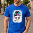 Happy Fri-Yay Friday Teacher Life Happy Friday Men's Casual T-Shirt Royal Blue Happy Fri-Yay Friday Teacher Life Happy Friday Men's Casual T-Shirt Royal Blue