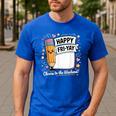 Happy Fri-Yay Teacher Fry Yay Friday Weekend Men's Casual T-Shirt Royal Blue Happy Fri-Yay Teacher Fry Yay Friday Weekend Men's Casual T-Shirt Royal Blue