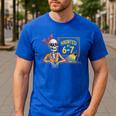 Haunted By 6-7 Teacher Halloween 67 Men's Casual T-Shirt Royal Blue Haunted By 6-7 Teacher Halloween 67 Men's Casual T-Shirt Royal Blue