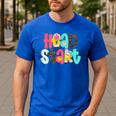 Head Start Team Homeschool Teacher Headstart Back To School Men's Casual T-Shirt Royal Blue Head Start Team Homeschool Teacher Headstart Back To School Men's Casual T-Shirt Royal Blue