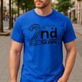 Hello On To 2nd Grade Teachers Boys And Team Secound Grade Men's Casual T-Shirt Royal Blue Hello On To 2nd Grade Teachers Boys And Team Secound Grade Men's Casual T-Shirt Royal Blue