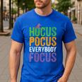 Hocus Pocus Everybody Focus Teacher Halloween Men's Casual T-Shirt Royal Blue Hocus Pocus Everybody Focus Teacher Halloween Men's Casual T-Shirt Royal Blue