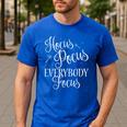 Hocus Pocus Everybody Focus Teacher Halloween Shirt Men's Casual T-Shirt Royal Blue Hocus Pocus Everybody Focus Teacher Halloween Shirt Men's Casual T-Shirt Royal Blue
