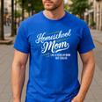Homeschool Life Homeschool Mom Homeschool Dad Teacher Kids Men's Casual T-Shirt Royal Blue