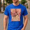 Human Muscles Organs Scary Anatomy Teacher Halloween Costume Men's Casual T-Shirt Royal Blue Human Muscles Organs Scary Anatomy Teacher Halloween Costume Men's Casual T-Shirt Royal Blue