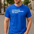 Hyphenated Irony Joke English Grammar Teachers Gag Men's Casual T-Shirt Royal Blue