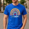 IA Crew Instructional Assistant Rainbow Teachers Aide Men's Casual T-Shirt Royal Blue IA Crew Instructional Assistant Rainbow Teachers Aide Men's Casual T-Shirt Royal Blue