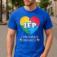 IEP I Encourage Progress Special Education School Teacher Men's Casual T-Shirt Royal Blue IEP I Encourage Progress Special Education School Teacher Men's Casual T-Shirt Royal Blue