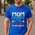 I'm Mom Grandma And A Retired Teacher Nothing Scares Me Men Women Men's Casual T-Shirt Royal Blue