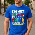 I'm Not Short I'm Pre-K Teacher Size Back To School Teacher Men's Casual T-Shirt Royal Blue I'm Not Short I'm Pre-K Teacher Size Back To School Teacher Men's Casual T-Shirt Royal Blue