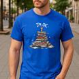 I'm Ok Read Book Reading Nerd Librarian Teacher School Men's Casual T-Shirt Royal Blue