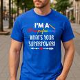 I'm A Paraprofessional What's Your Superpower Para Teacher Men's Casual T-Shirt Royal Blue I'm A Paraprofessional What's Your Superpower Para Teacher Men's Casual T-Shirt Royal Blue