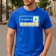 I'm Working For Christmas Break 5 Star Winter Teacher Stars Men's Casual T-Shirt Royal Blue I'm Working For Christmas Break 5 Star Winter Teacher Stars Men's Casual T-Shirt Royal Blue