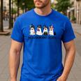 Inclusion Isn't Scary Boo Ghost Halloween Sped Teacher Men's Casual T-Shirt Royal Blue