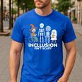 Inclusion Isn't Scary SLP Halloween Costume Sped Teacher Men's Casual T-Shirt Royal Blue Inclusion Isn't Scary SLP Halloween Costume Sped Teacher Men's Casual T-Shirt Royal Blue