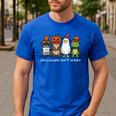 Inclusion Isn't Scary SLP Halloween Sped Teacher Animal Men's Casual T-Shirt Royal Blue