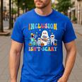 Inclusion Isn't Scary SLP Halloween Sped Teacher Therapy Men's Casual T-Shirt Royal Blue Inclusion Isn't Scary SLP Halloween Sped Teacher Therapy Men's Casual T-Shirt Royal Blue