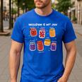 Inclusion Is My Jam Special Education Teacher Para Autism Men's Casual T-Shirt Royal Blue