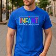 Infant Teacher Daycare Provider Childcare Teacher Men's Casual T-Shirt Royal Blue Infant Teacher Daycare Provider Childcare Teacher Men's Casual T-Shirt Royal Blue