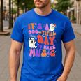 It's a Bootiful Day To Make Music Halloween Music Teacher Men's Casual T-Shirt Royal Blue