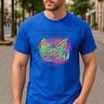 It's Fine Everything Is Fine I'm Fine Pre K Teacher Life For Men Women Girls Kids Men's Casual T-Shirt Royal Blue