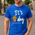 It's Fry Day Teacher Life Men's Casual T-Shirt Royal Blue It's Fry Day Teacher Life Men's Casual T-Shirt Royal Blue