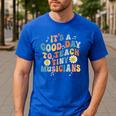 Its A Good Day To Teach Tiny Musicians Music Teacher Flower Men's Casual T-Shirt Royal Blue Its A Good Day To Teach Tiny Musicians Music Teacher Flower Men's Casual T-Shirt Royal Blue