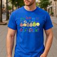 It's Ok To Be Different Apple Teacher Autism Awareness Men's Casual T-Shirt Royal Blue It's Ok To Be Different Apple Teacher Autism Awareness Men's Casual T-Shirt Royal Blue